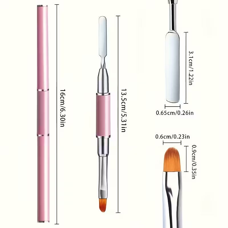 Poly Gel Duel Nail Brush (Pre-order)