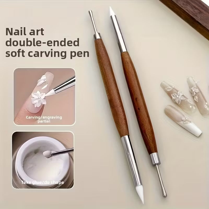 Sandalwood Nail Art Duel Pen (Pre-order)